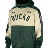 Nike On-Court Showtime 2024-25 Milwaukee Bucks Full Zip Jacket-front