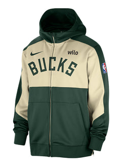 Nike On-Court Showtime 2024-25 Milwaukee Bucks Full Zip Jacket-front