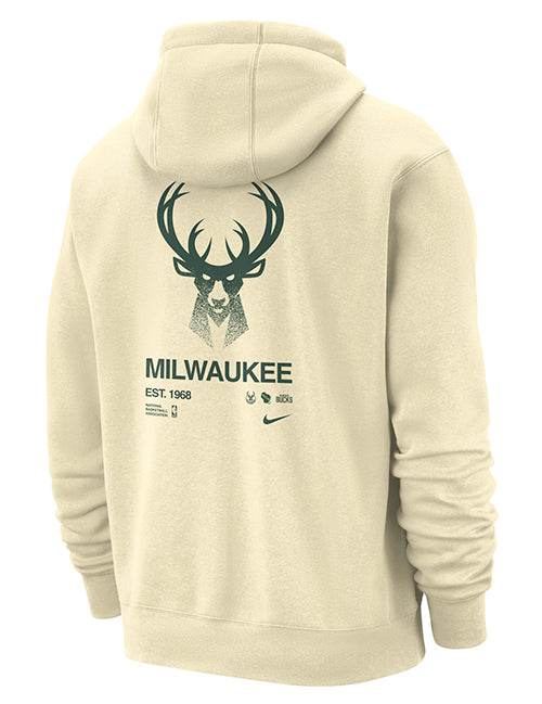 Nike Courtside Club Milwaukee Bucks Hooded Sweatshirt-back 