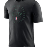 Nike On-Court Legend Practice Black Milwaukee Bucks T-Shirt-front