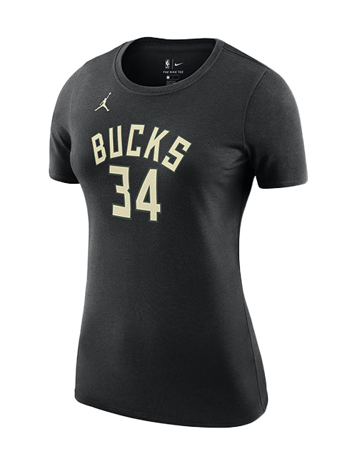 Women's Jordan 2022 Statement Edition Giannis Antetokounmpo Milwaukee Bucks T-Shirt-front