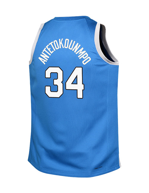 Youth Nike Giannis Antetokounmpo 2024 Greece Olympic Swingman Jersey-back
