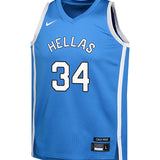 Youth Nike Giannis Antetokounmpo 2024 Greece Olympic Swingman Jersey-front 