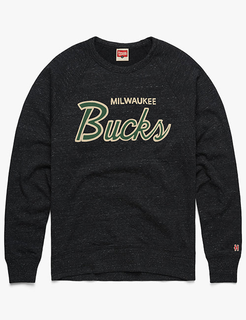 Homage HWC Milwaukee Bucks Script Crew Sweatshirt