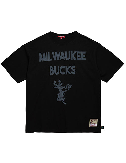 Women's Mitchell & Ness HWC '68 Boyfriend 2.0 Milwaukee Bucks T-Shirt-front