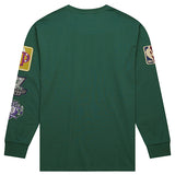 Mitchell & Ness HWC '93 All Over Vintage Milwaukee Bucks Long Sleeve T-Shirt