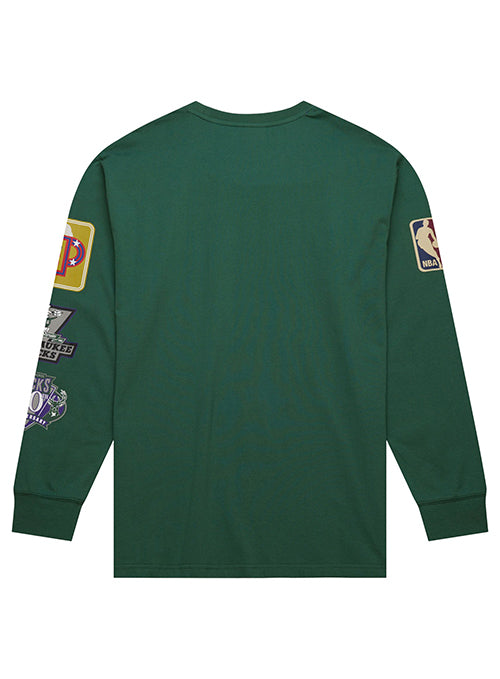 Mitchell & Ness HWC '93 All Over Vintage Milwaukee Bucks Long Sleeve T-Shirt