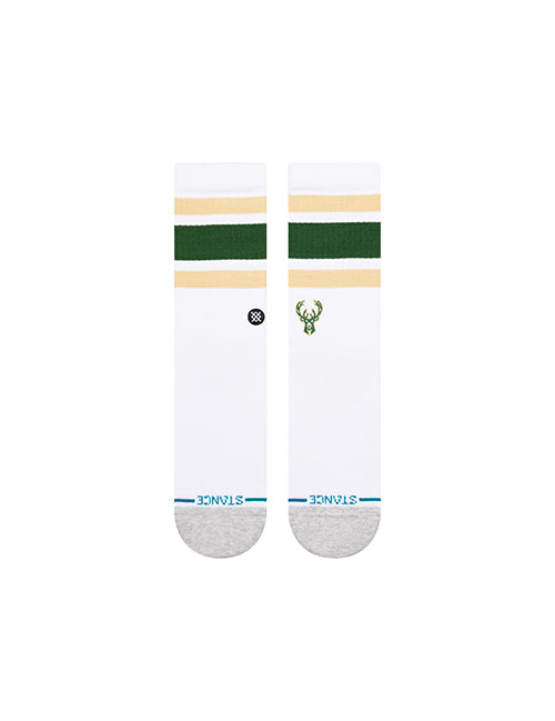 Stance Milwaukee Bucks Tube Stripe Crew Socks-front