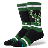 Stance Prep Milwaukee Bucks Crew Socks-dispaly