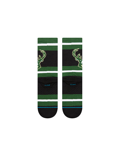 Stance Prep Milwaukee Bucks Crew Socks-back