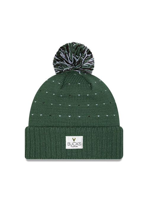 Women's New Era Pom Label Milwaukee Bucks Knit Hat