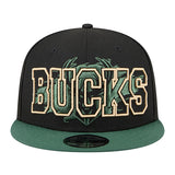 Youth New Era 9Fifty Splatter Milwaukee Bucks Snapback Hat