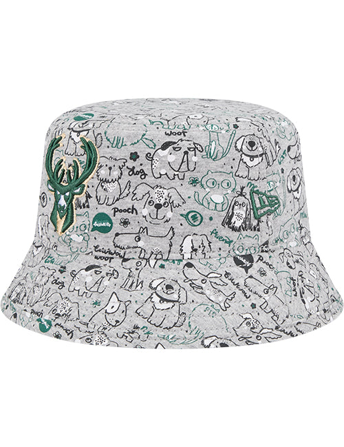 Toddler New Era Milwaukee Bucks Companion Bucket Hat-angled left