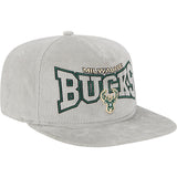 New Era Golfer Cord Milwaukee Bucks Snapback Hat-angled right 