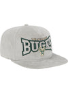 New Era Golfer Cord Milwaukee Bucks Snapback Hat-angled right 