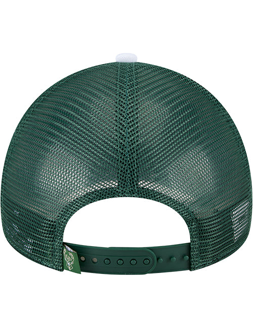 New Era 9Forty Colorblock Milwaukee Bucks Trucker Adjustable Hat-back