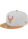 New Era 9Fifty Two-Tone Color Pack  Milwaukee Bucks Snapback Hat-angled left