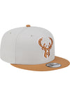 New Era 9Fifty Two-Tone Color Pack  Milwaukee Bucks Snapback Hat-angled right