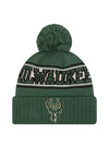 New Era Cuff Pom Retro Milwaukee Bucks Knit Hat-front