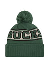 New Era Cuff Pom Retro Milwaukee Bucks Knit Hat-back