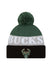 New Era Cuff Pom Shaded Milwaukee Bucks Knit Hat-front