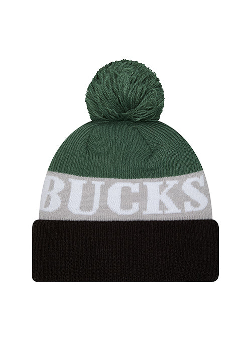 New Era Cuff Pom Shaded Milwaukee Bucks Knit Hat-back