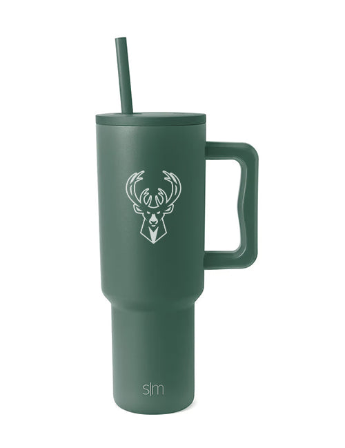 Simple Modern Trek 40oz Milwaukee Bucks Forest Green Tumbler