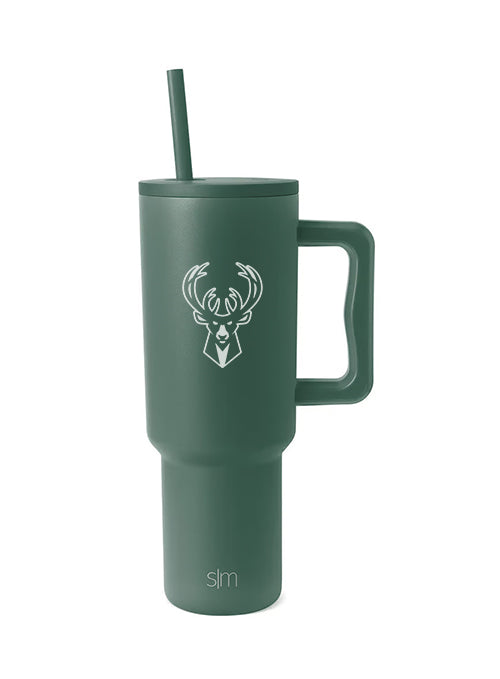 Simple Modern Trek 40oz Milwaukee Bucks Forest Green Tumbler