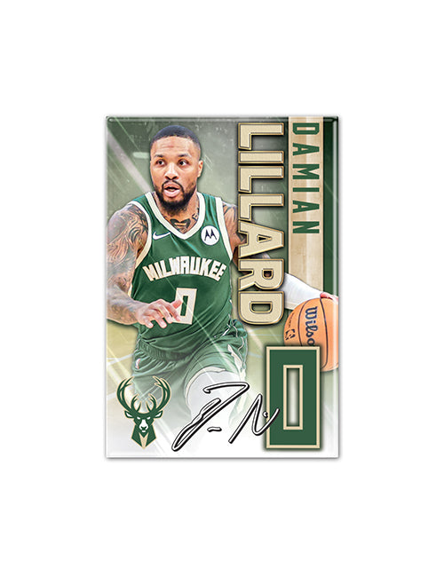 Wincraft Damian Lillard Milwaukee Bucks Magnet