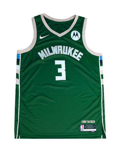 Signed Nike Icon Edition Marjon Beauchamp Milwaukee Bucks Swingman Jersey-front