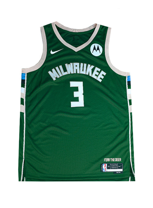 Signed Nike Icon Edition Marjon Beauchamp Milwaukee Bucks Swingman Jersey-front