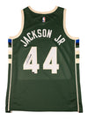 Signed Nike Icon Edition Andre Jackson Jr. Milwaukee Bucks Swingman Jersey-back