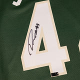 Signed Nike Icon Edition Andre Jackson Jr. Milwaukee Bucks Swingman Jersey-signature