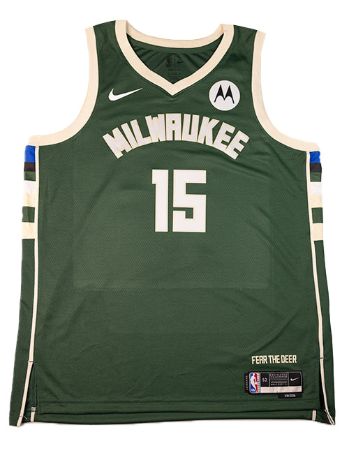 Signed Nike Icon Edition Cameron Payne Milwaukee Bucks Swingman Jersey-front