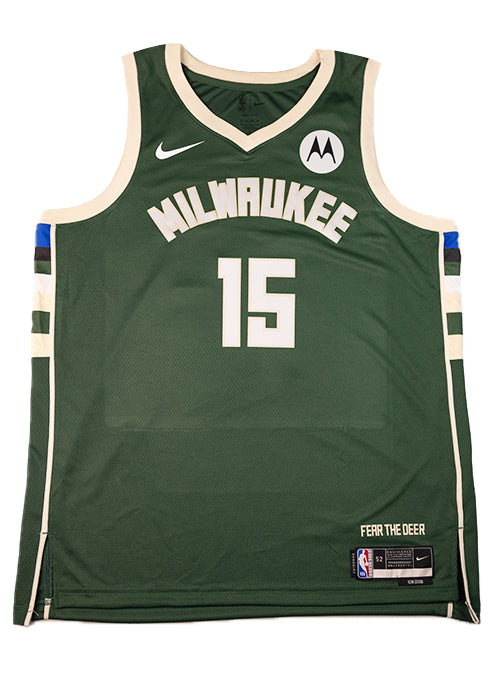 Signed Nike Icon Edition Cameron Payne Milwaukee Bucks Swingman Jersey-front