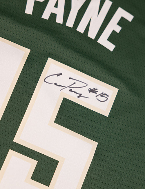 Signed Nike Icon Edition Cameron Payne Milwaukee Bucks Swingman Jersey-signature