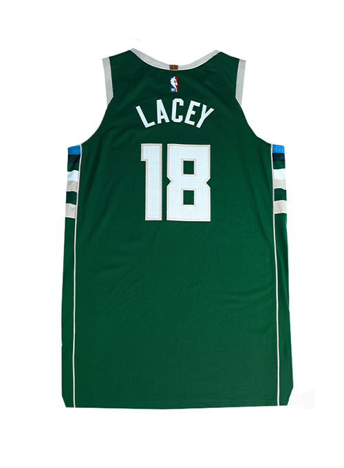 Player-Issued Nike Icon Edition Trevor Lacey Milwaukee Bucks Authentic Jersey-back