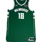 Player-Issued Nike Icon Edition Trevor Lacey Milwaukee Bucks Authentic Jersey-front