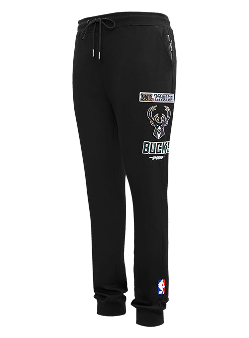 Pro Standard Split Logo Milwaukee Bucks Jogger Sweatpants-angled front