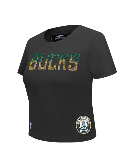 Women's Pro Standard Jewels Milwaukee Bucks T-Shirt-angled front