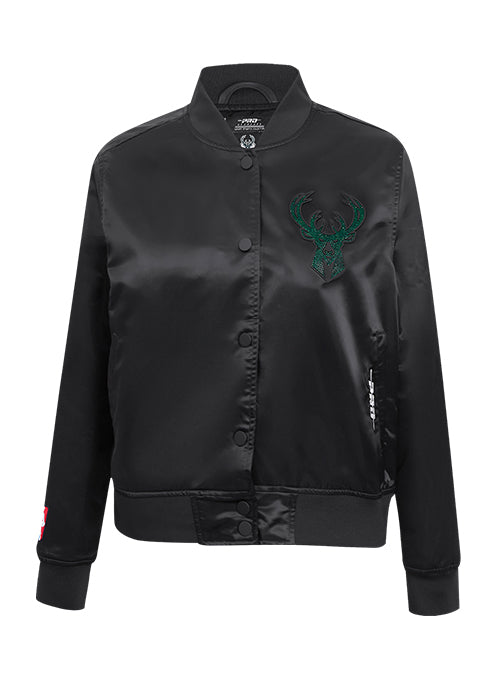 Women's Pro Standard Jewels Milwaukee Bucks Satin Jacket-front