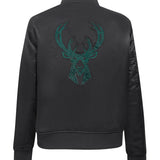 Women's Pro Standard Jewels Milwaukee Bucks Satin Jacket-back