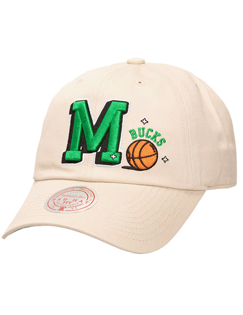 Mitchell & Ness Swagger Milwaukee Bucks Adjustable Hat-front