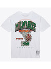 Mitchell & Ness HWC '68 Logo Swagger Milwaukee Bucks T-Shirt-front