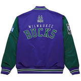 Mitchell & Ness Milwaukee Bucks HWC '93 Primetime Satin Jacket-back