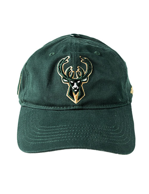 Pro Standard Milwaukee Bucks Green Classic Dad Adjustable Hat-front