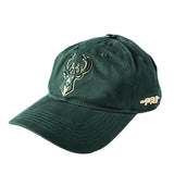 Pro Standard Milwaukee Bucks Green Classic Dad Adjustable Hat-left