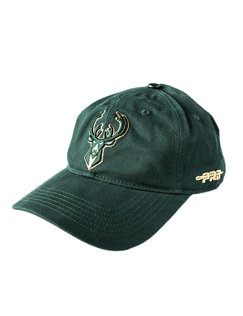 Pro Standard Milwaukee Bucks Green Classic Dad Adjustable Hat-left
