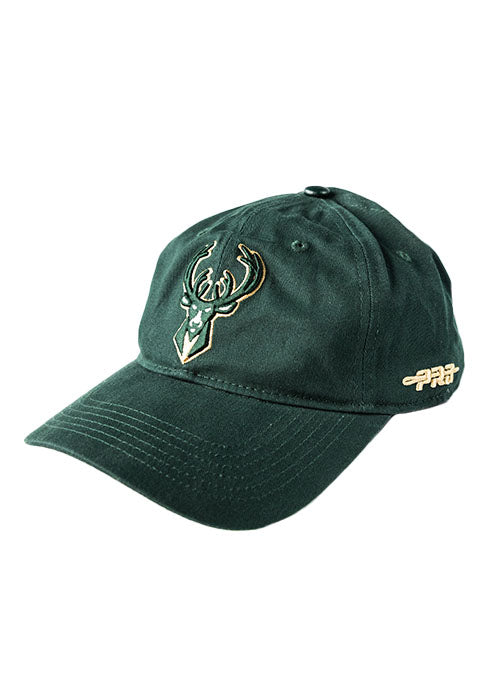 Pro Standard Milwaukee Bucks Green Classic Dad Adjustable Hat-left