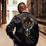 Pro Standard Retro Classic Milwaukee Bucks Satin Jacket-back